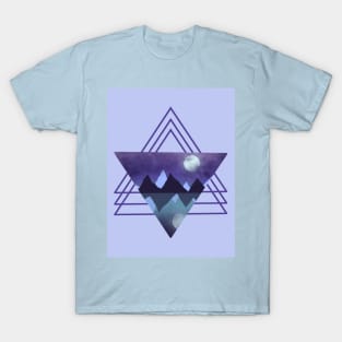 Triangle Geometric Forest T-Shirt